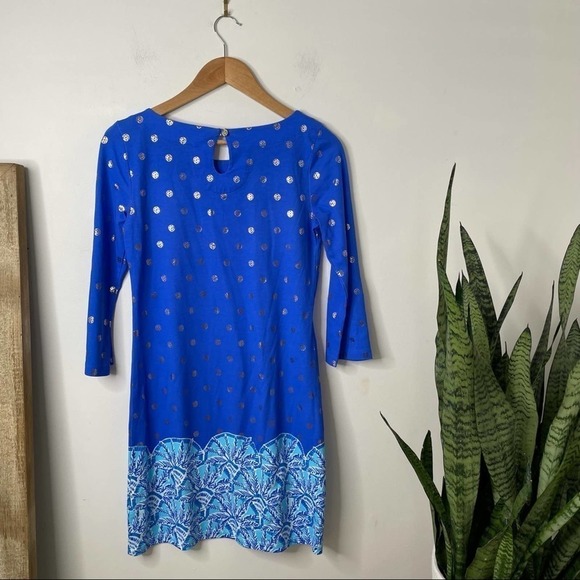 LILLY PULITZER
Bay Dress In Blue Grotto Squeeze The Juice Engineered Dress XS - Picture 3 of 4